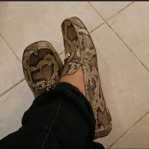 Cole Haan snakeskin flat shoes Loafers